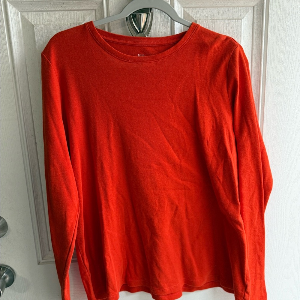 Kim Rogers Bright Red Long Sleeve Tee